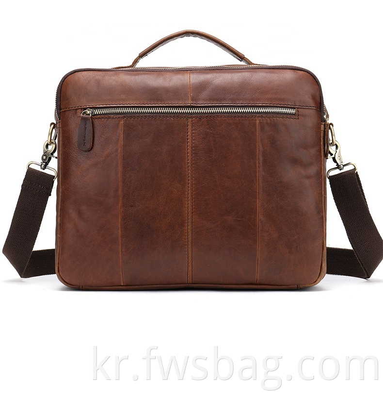 Factory Price Oem Office Business Real Leather Handbag Vintage Briefcase Laptop Bag For Men5
